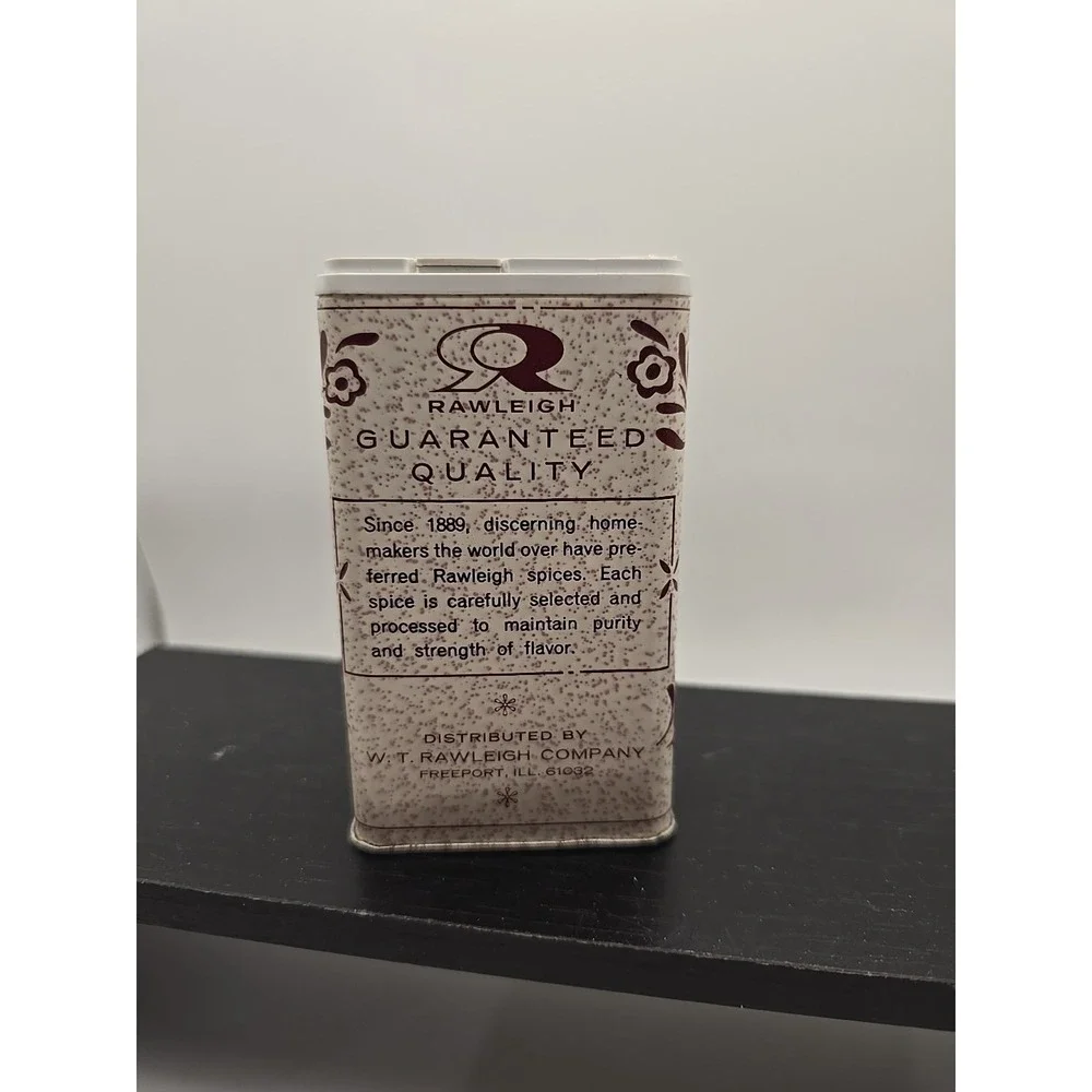 Vintage Rawleigh's Nutmeg 2.5 oz‎ spice tin,